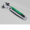 TOPTUL 1/2″ x 1/4″ 72 Tooth Stubby Swivel Head Ratchet with Dual Drivers