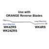 BTB WK11CW Controller Arm for Orange Blades